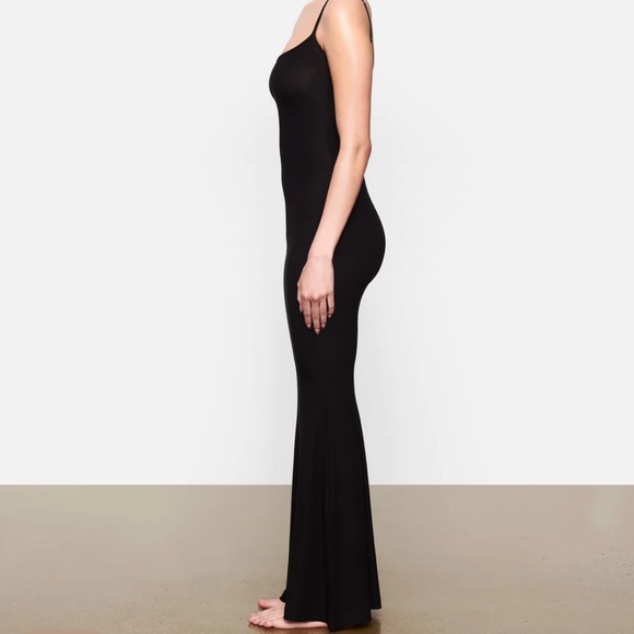 SOFT LOUNGE LONG SLIP DRESS - Picture 3 of 5